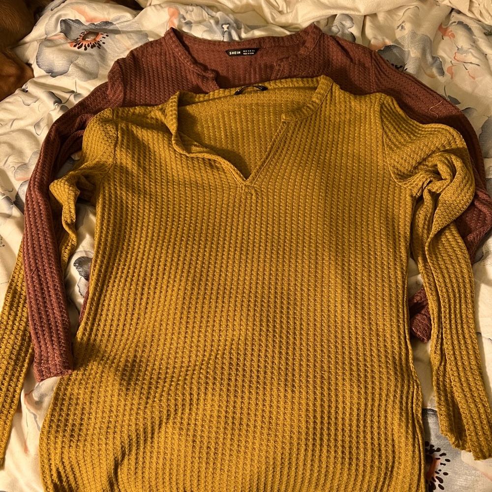 Two light weight shirts selling together